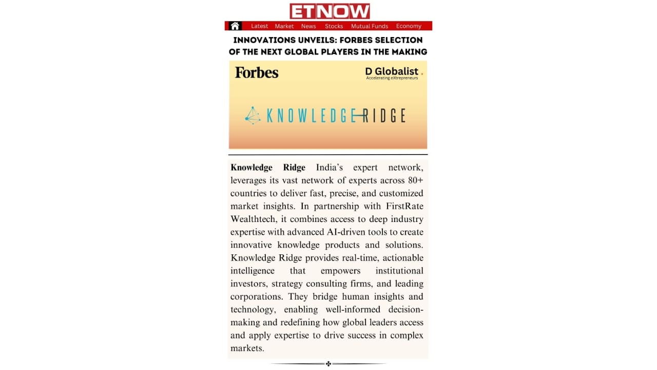 Knowledge Ridge: Founder, Rohit Choubey; Co-Founder, Kavita Shenoi