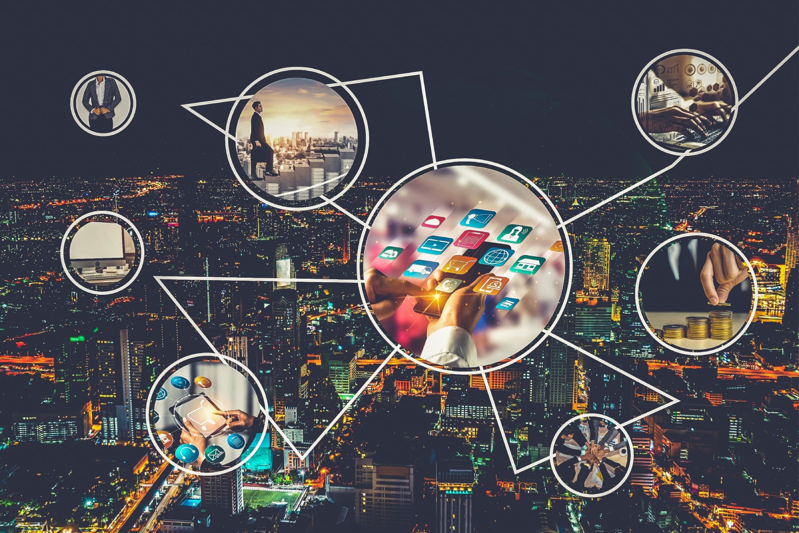 Network & research illustration